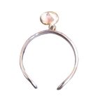 Elegant Stainless Steel & 14KT Dangle Stone Cuff Adjustable Toe Ring Gold Photo 1