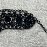 Vera Wang Simply  Multi-strand Blue and Silver Tone Chain Bracelet Photo 4