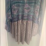 Free People Aztec Eyelet Peplum Babydoll Top Photo 4