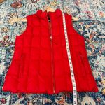 Gap vintage 2003 Y2K red puffer vest with zippered pockets on front and one hidden chest pocket Photo 9