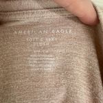 American Eagle  Pink Soft & Sexy Plush V Neck LS Sweater Women's Small Photo 3