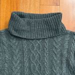 Ralph Lauren  Charcoal Cable Knit Turtleneck Sweater Size L Photo 1