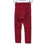 Lululemon Pink and Purple Stripe Luon Capri Wunder Under Leggings Size 4 Photo 3