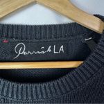 Boutique Parrish LA Black & Cream Colorblock Crewneck Sweater XS/S Photo 3