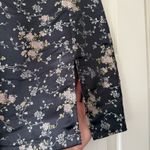 LIONESS The Lola Black Floral Satin Mini Skirt Photo 3