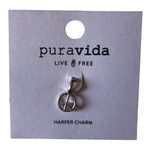 Pura Vida Pure Vida NWT Harper Paperclip Silver Charm Bracelet & Charms, “S”, Peace Sign Photo 6