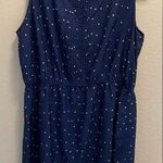 Mango MNG By  Navy Blue Polka-Dot Dress. Photo 0