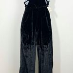 Free People 90s Forever Velvet Overall Size Extra Small XS Wide Leg Black NEW Photo 5