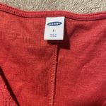 Old Navy  Top Womens Small Button Tie Red Sleeveless Knit Cropped Vneck Blouse Photo 2