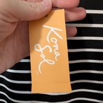 Kona Sol NWT  Women's Striped Crop Long Sleeve SPF 50+ Medium Black/White Photo 7