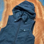 Burton Starr Vest hooded full zip Womens XS Gray Photo 5