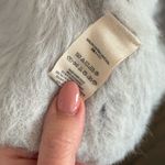 Free People  Faux Fur Cardigan in Light Blue/Gray Size Small Photo 5