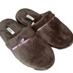 Soma  Soft Fuzzy Brown Bow Slippers Small (5/6) Photo 0