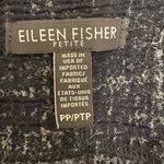 Eileen Fisher  Black Crosshatch Jacket Organic Cotton Quiet Luxury Minimalist XXS Photo 2