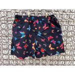 VTG Bechamel Butterfly All Over Print Button Up Blouse and Shorts Set Cotton 1X Black Photo 3