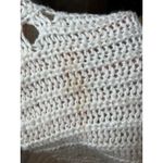 American Eagle Crochet Knit Sweater XL Cream Chunky Textured Open Weave Photo 4