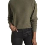 Abound NWT  Brushed Knit Mock Neck Fleece Pullover in Olive Night Green Size XL Photo 0