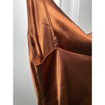 Birdy Grey  Lisa‎ Satin Slip Midi Dress Copper Size Small Wedding Guest Cowl Neck Photo 2