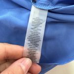 Vince Camuto Dress Womens Size 14 Blue Pleated Sleeve Keyhole Neck A-Line Photo 5