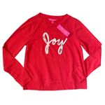 Lilly Pulitzer Rami Sweatshirt Coconut "Joy" Jeweled Graphic Size Small Photo 5