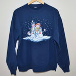 American Vintage Vintage Christmas Snowman Sweatshirt Morning Sun Style Photo 0