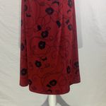 Apt. 9 Floral Maroon and Black Midi Dress Size XL NWT Photo 6