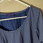 Fresh Produce  large Blue White Striped Dress pockets Photo 1
