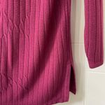 Casual Corner Burgundy Red Ribbed Knit Sweater Dress Tunic ~ Women’s Size M Size M Photo 9