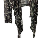 Bryn Walker Draped Cardigan Lagenlook Sweater brown Gray Waterfall Small Wool Photo 2