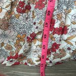 Natural Life  Sheer Multi Floral V-Neck Tiered Long Bell Sleeve Maxi Dress XS Photo 12