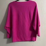 CeCe  Magenta Ribbed Batwing Sleeve Top Photo 4