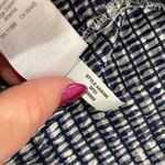 J.Crew Smocked Blue and White Midi skirt in Gingham Print Photo 5