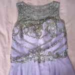 Lavender Gown with Beaded Bodice Purple Size 8 Photo 1