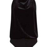 Reiss Kimberley Sleeveless Velvet Bodysuit Size XS Black Photo 0