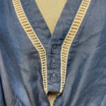 Lovers + Friends Lovers +‎ Friends Carmine Chambray Tencel Top Size Medium Photo 6