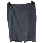 EXPRESS  Pencil Skirt Back Pleat Lined Stretch Gray 0 Photo 0