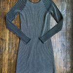 Reiss Marina Metallic Stripe Low Back Dress Medium Photo 3