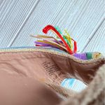 Betsey Johnson  Lizzie heels rainbow ribbon confetti shoes sandals 9.5 Photo 6