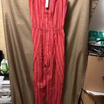 Drew NWT Anthropologie  Linen Split Leg Strapless Jumpsuit Jumper Size Small Photo 0