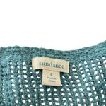 Sundance  Jocelyn Cardigan Size L Teal Cropped Open Knit Button Front Cottagecore Photo 3