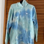 PINK - Victoria's Secret VS PINK Women’s Tie-Dye Blue Active Comfy Hoodie Sz S Photo 0