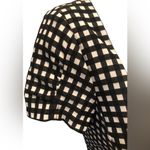 Nanette Lepore Check Me Out Sz. 8 Black White Check Full Zip BodyCon Dress Photo 4