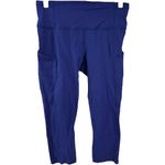 Lululemon  Fast and Free Crop II 19" High Rise Non-Reflective Pockets Larkspur 8 Photo 1