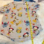 Disney 100 Character Christmas Shirt Sleeve T Shirt Juniors XXL Gray Stitch Photo 6