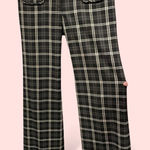 Anthropologie Cute  Taikonhu plaid flair patch pocket dark academia plaid pants Photo 0
