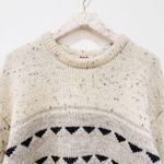 Irish Homecraft 100% naturally oiled wool vintage Crewneck sweater Black Size L Photo 5