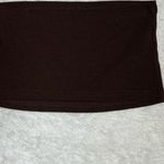 SheIn Brown Knit Strapless Bandeau Top Photo 2