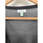 Susina Womens Gray Black Trim Cardigan Sweater Size L Long Sleeve Button Front Size L Photo 1
