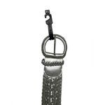 NWT Wide Silver Braided Women's Belt M/L 45” | Work Wear, Party, Club Fashion Photo 2