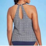 Kona Sol New  Women’s Navy Blue White Tankini Top Size Medium NWT preppy Photo 1